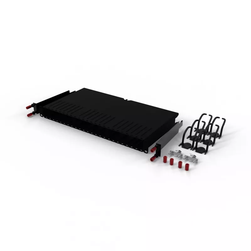 PATCHBOX One PONEFRAME 19 inch Rack Mount Frame for Cable Cassettes, Black