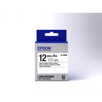 Epson Label Cartridge Standard LK-4WBN Black/White 12mm (9m)