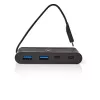 Nedis TCARF250BK USB 3.2 Gen 1 Type-C Hub Black