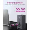 ICY BOX IB-DK2262AC Wired USB 3.2 Gen 1 (3.1 Gen 1) Type-C Anthracite
