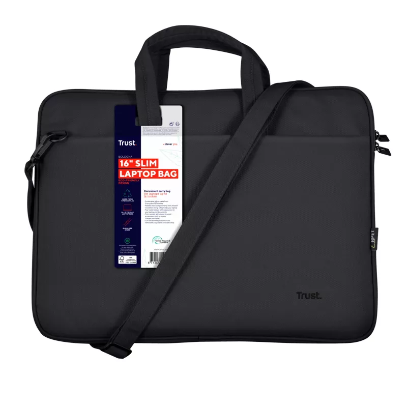 Trust Bologna 40.6 cm (16 inch) Toploader bag Black