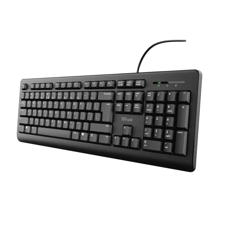 Trust TK-150 keyboard Office USB QWERTZ German Black