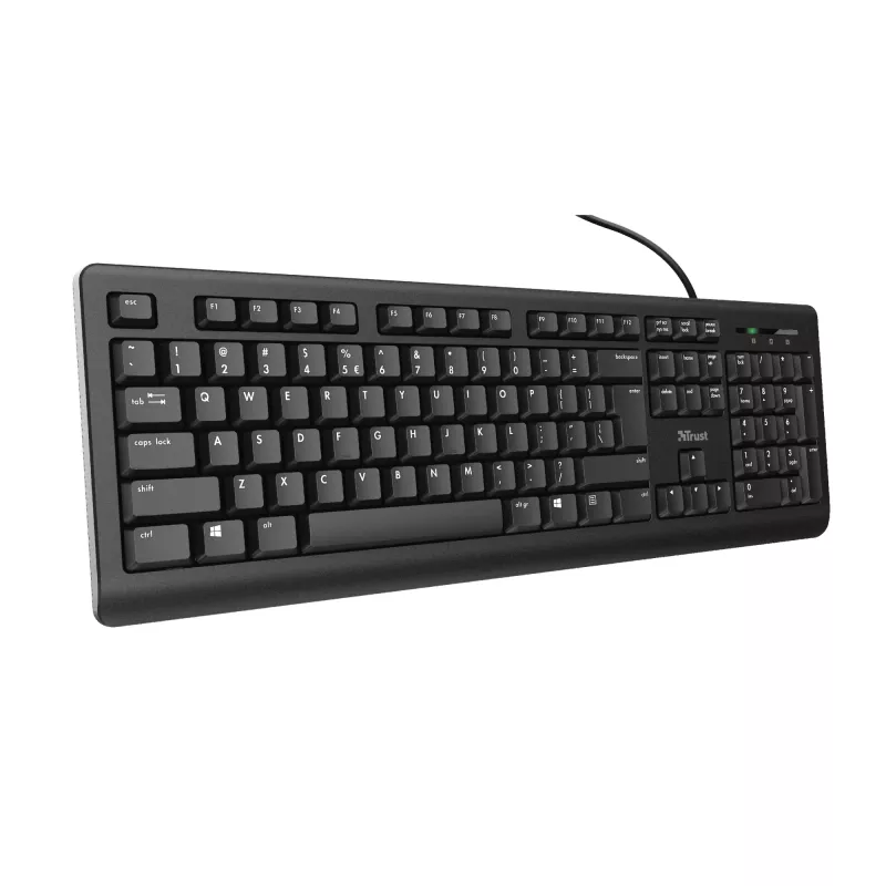 Trust TK-150 keyboard Office USB QWERTZ German Black