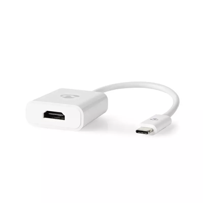 USB graphics adapter Nedis CCGB64651WT02 3840 x 2160 pixels White