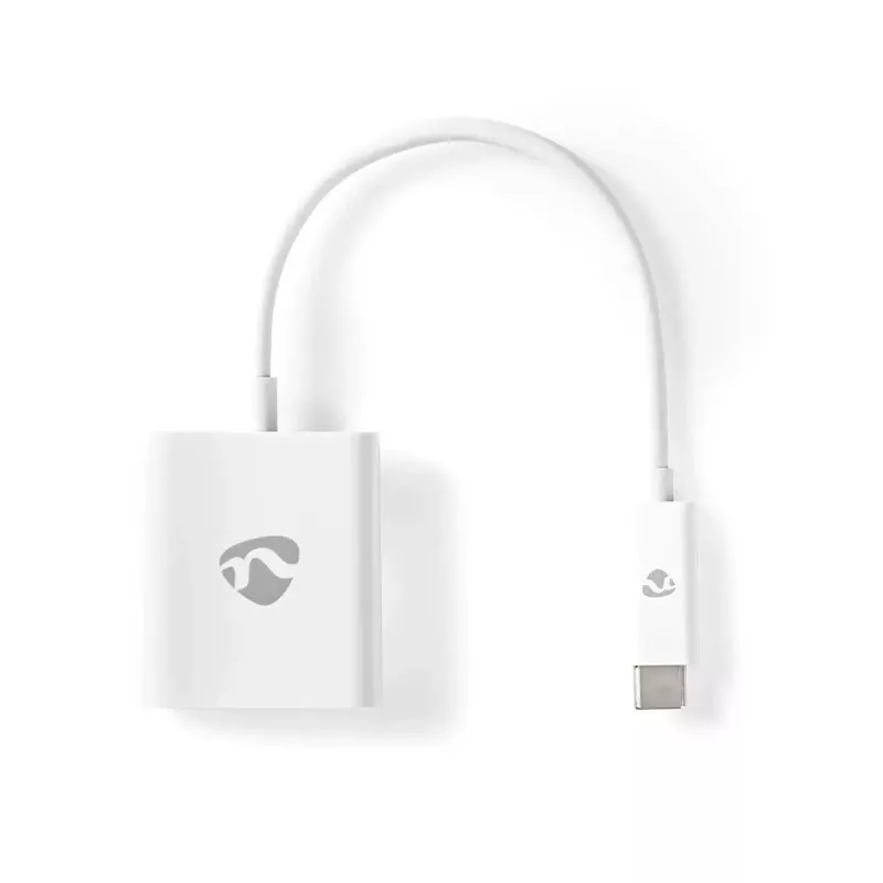 USB graphics adapter Nedis CCGB64651WT02 3840 x 2160 pixels White