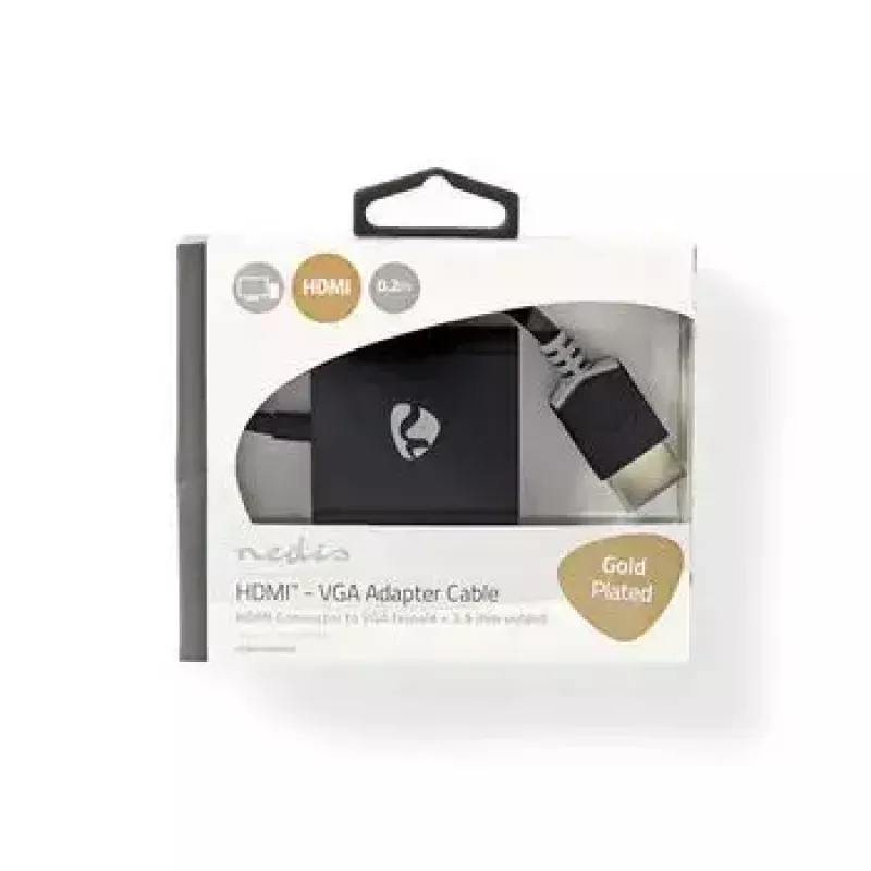 Video Cable Adapter Nedis CCBW34900AT02 0.2m VGA HDMI