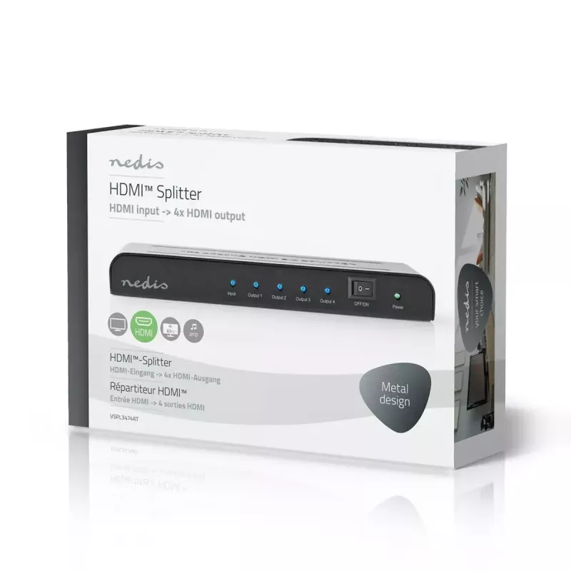 Video Splitter Nedis VSPL3474AT