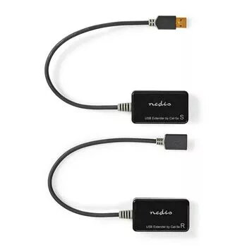 Nedis USB 2.0 Active Extension Cable A Male - A Female 50.0 m Black