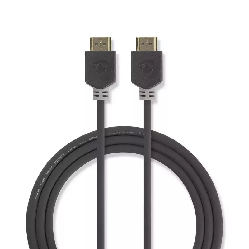 HDMI cable Nedis CVBW34000AT150 15 m HDMI Type A Male Anthracite