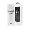 Mobile phone cable Nedis CCTB39300AL10 Aluminium 1 m USB A Lightning