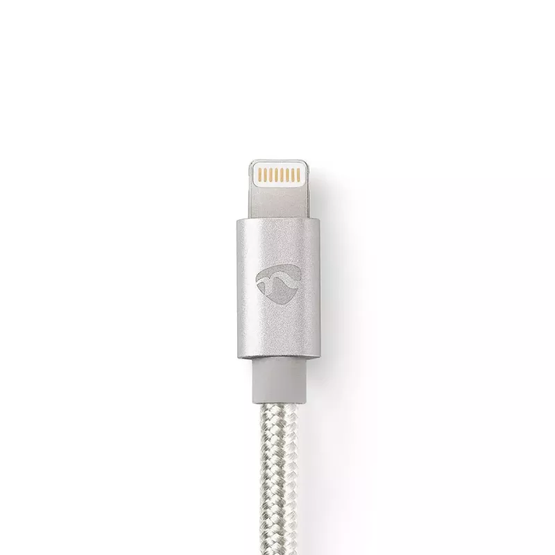 Mobile phone cable Nedis CCTB39300AL10 Aluminium 1 m USB A Lightning