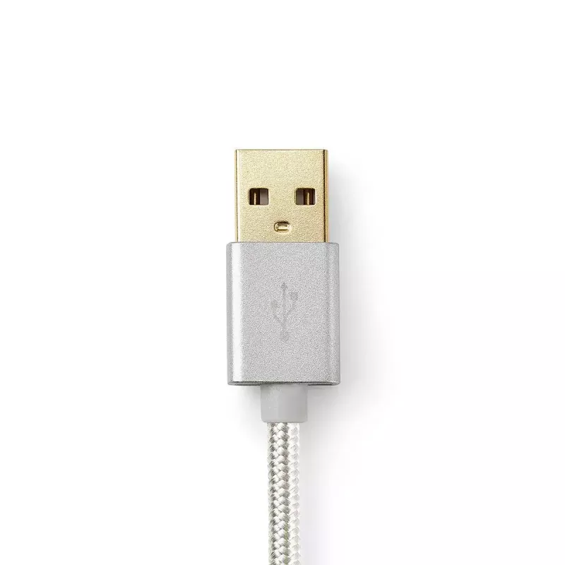 Mobile phone cable Nedis CCTB39300AL10 Aluminium 1 m USB A Lightning