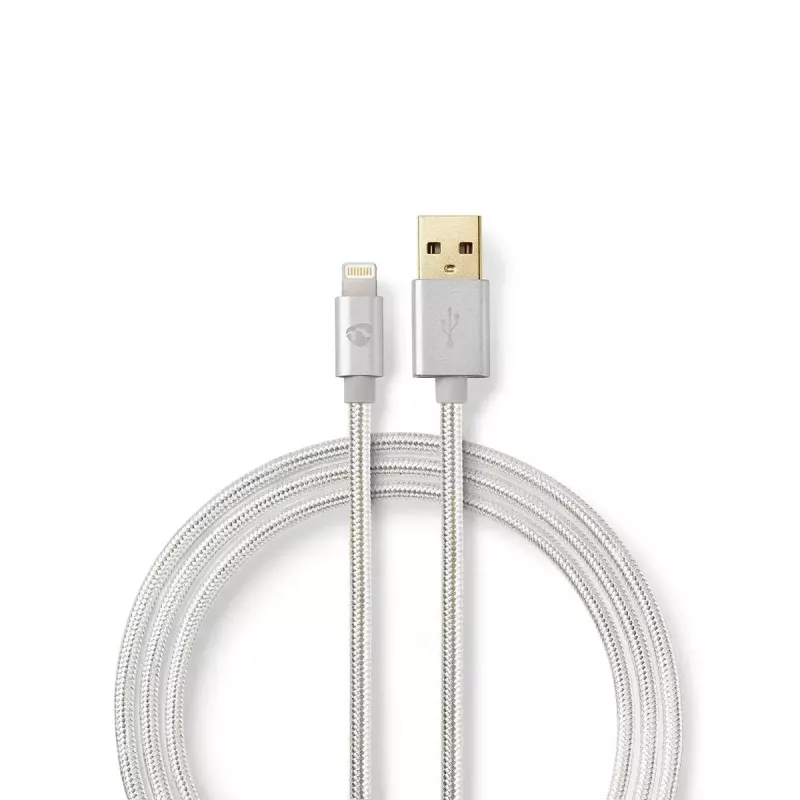 Mobile phone cable Nedis CCTB39300AL30 Aluminium 3 m USB A Lightning