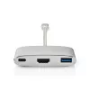 Laptop dock Nedis CCTB64765AL02 Silver 5 Gbit/s
