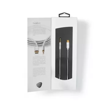 Audio Cable Nedis CCTB65940AL10 1m USB C to 3.5mm Aluminium