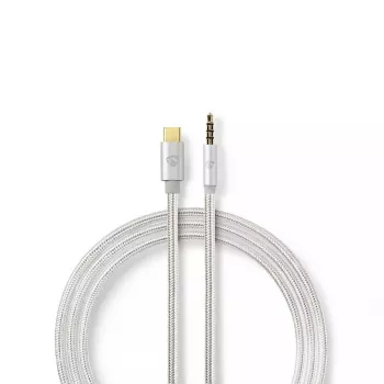 Audio Cable Nedis CCTB65940AL10 1m USB C to 3.5mm Aluminium