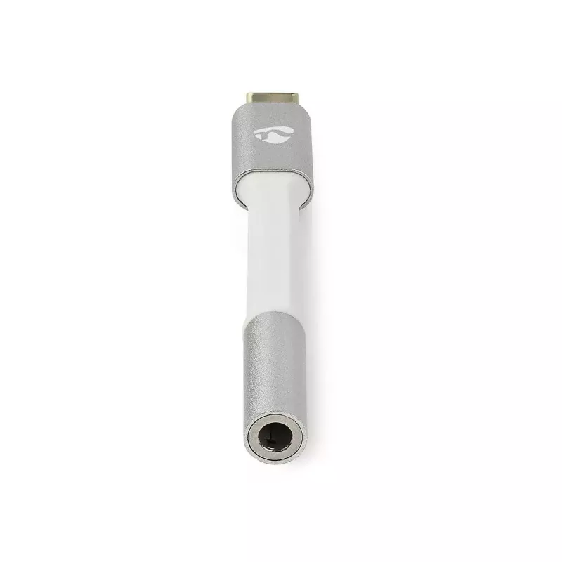 Audio Cable Nedis CCTB65950AL008 3.5mm Female to USB Male 0.08m Aluminium