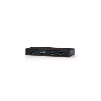 USB Hub Nedis UHUBU3420BK USB 3.2 Gen 1 Micro-B Black