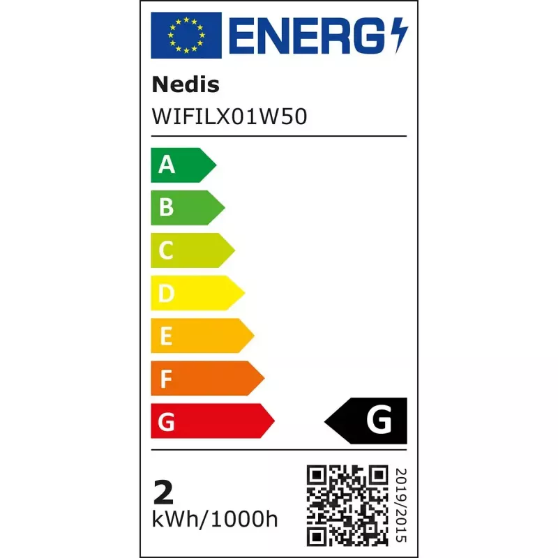 Light decoration chain Nedis WIFILX01W50 — 50 LED bulbs, 1.81 W, USB, IP65, 5 m cable
