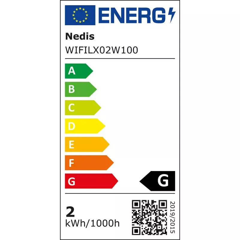 Light decoration chain Nedis WIFILX02W100 — 100 LEDs, 3.21 W, 10 m cable, IP65, white