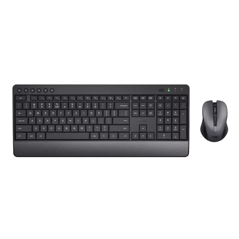 Trust Trezo keyboard Mouse included Universal RF Wireless QWERTZ German Black