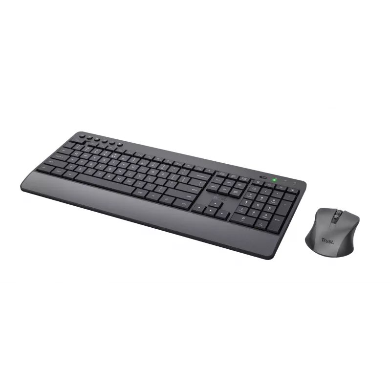 Trust Trezo keyboard Mouse included Universal RF Wireless QWERTZ German Black
