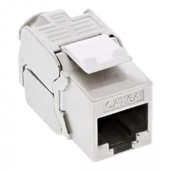 InLine RJ45 Keystone Jack Snap-In module Cat.6a, slim design