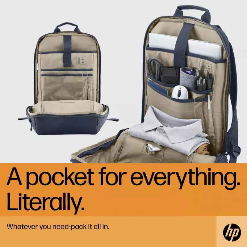 HP Travel 18 Liter 15.6 Blue Night Laptop Backpack, Backpack, 510 g