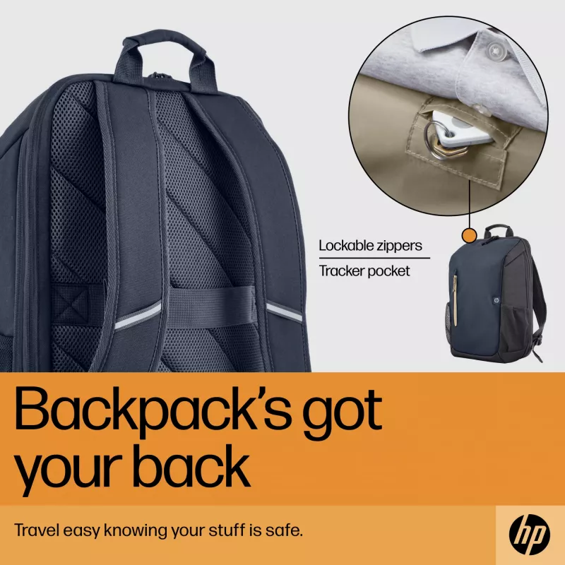 HP Travel 18 Liter 15.6 Blue Night Laptop Backpack, Backpack, 510 g
