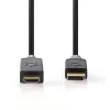 Video Cable Adapter Nedis CCBW37100AT10 1m DisplayPort to HDMI Black
