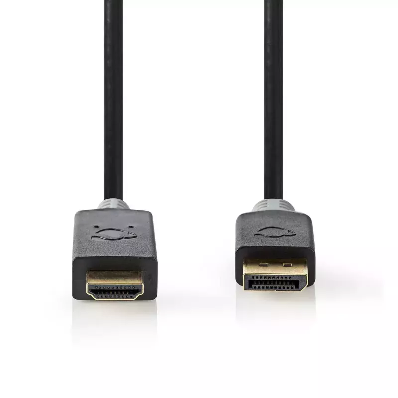 Video Cable Adapter Nedis CCBW37100AT10 1m DisplayPort to HDMI Black