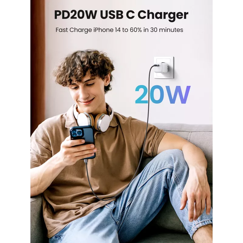 Indoor Charger Ugreen 15324 Universal White AC 1 USB Type-C Port