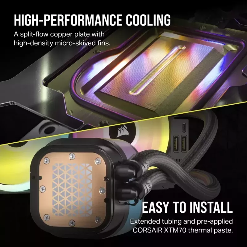 Liquid cooling kit Corsair H100I