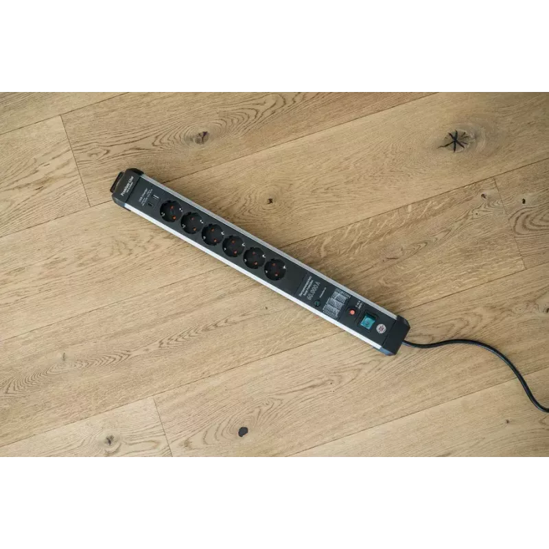 Power Extension Brennenstuhl 1391010620 3m 6 AC Outlets Indoor Black Silver