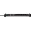 Power Extension Brennenstuhl 1391010620 3m 6 AC Outlets Indoor Black Silver
