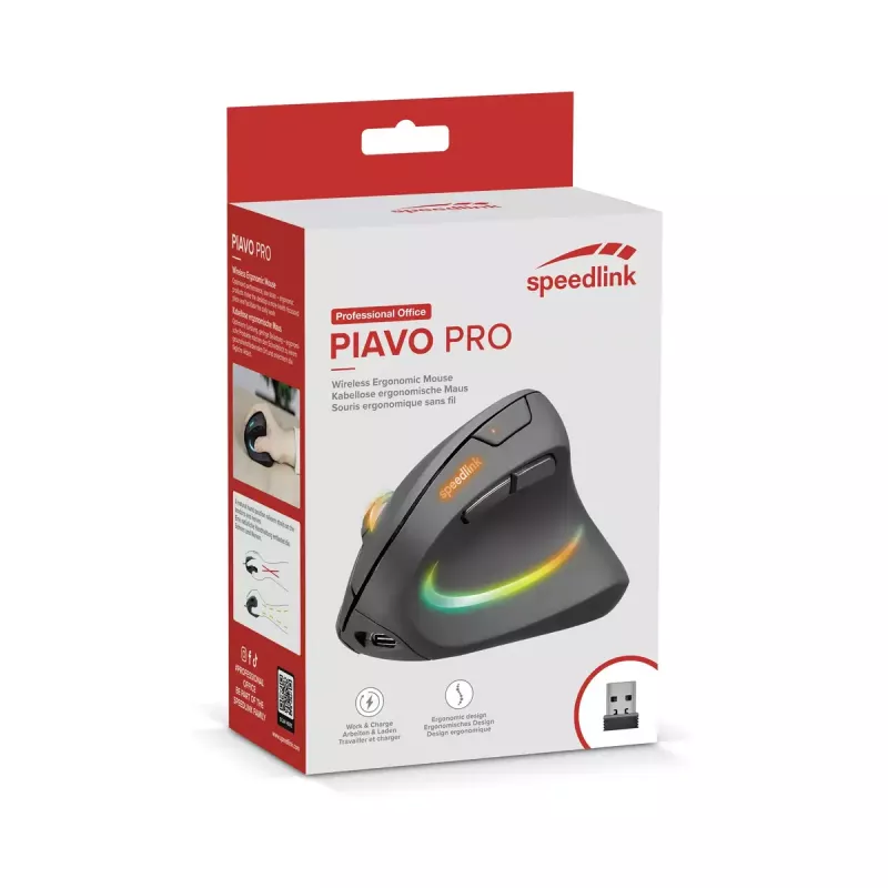 Mouse SPEEDLINK SL-630026-BK RF Wireless Optical