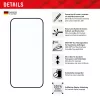 Displex Full Cover Screen Protector (10H) for Apple iPhone 15 Plus/15 Pro Max, Eco Mounting Frame, Full Cover
