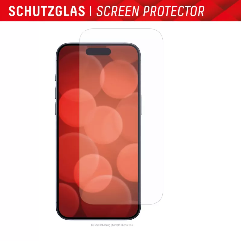 Displex Screen Protector + Case for Apple iPhone 15 Pro, Eco Mounting Frame, scratch resistant