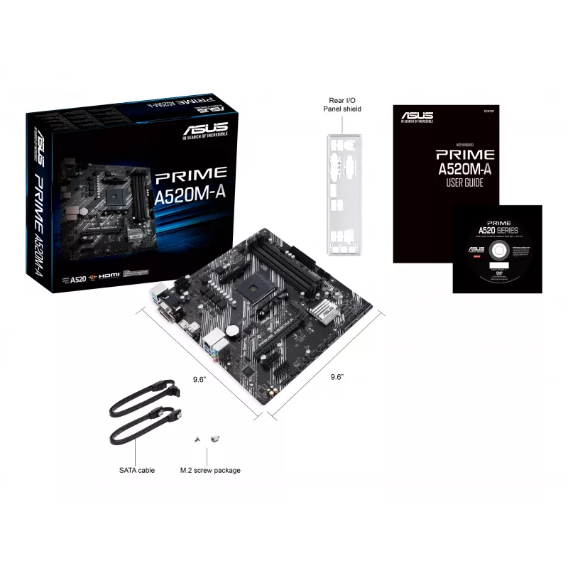 Motherboard ASUS PRIME A520M-A II/CSM AMD A520 Socket AM4 micro ATX