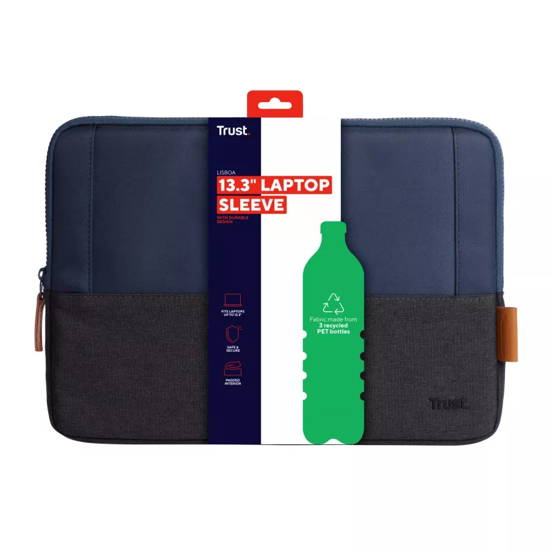 Sleeve case Trust Lisboa 33.8 cm 13.3 inch Blue