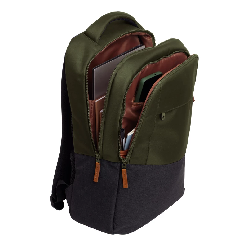 Backpack Trust Lisboa 40.6 cm 16 inch Green 3 compartments