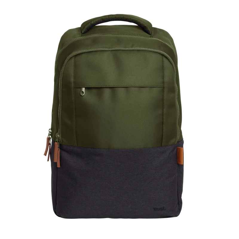 Backpack Trust Lisboa 40.6 cm 16 inch Green 3 compartments