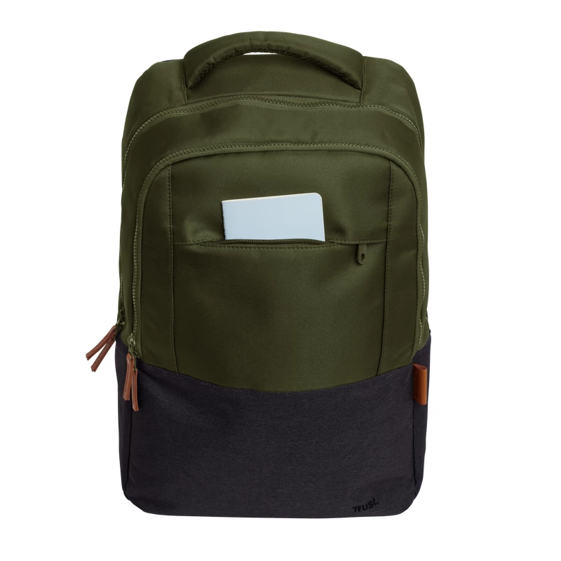 Backpack Trust Lisboa 40.6 cm 16 inch Green 3 compartments