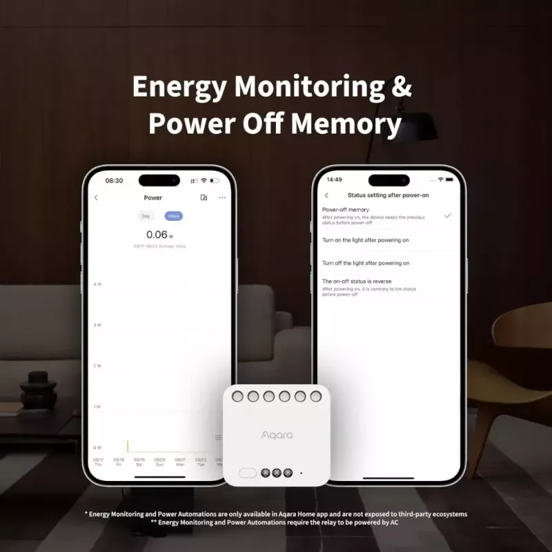 Smart Home Dual Relay Module, Aqara DCM-K01, 2-channel control