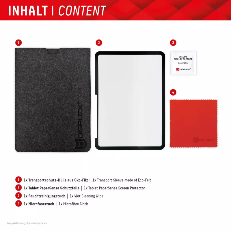 Displex TABLET PAPERSENSE for iPad 10,9 inch(10.)/11 inch (2025)/Air 11 inch(2024/2025), removable writing or drawing film with Paper Feeling