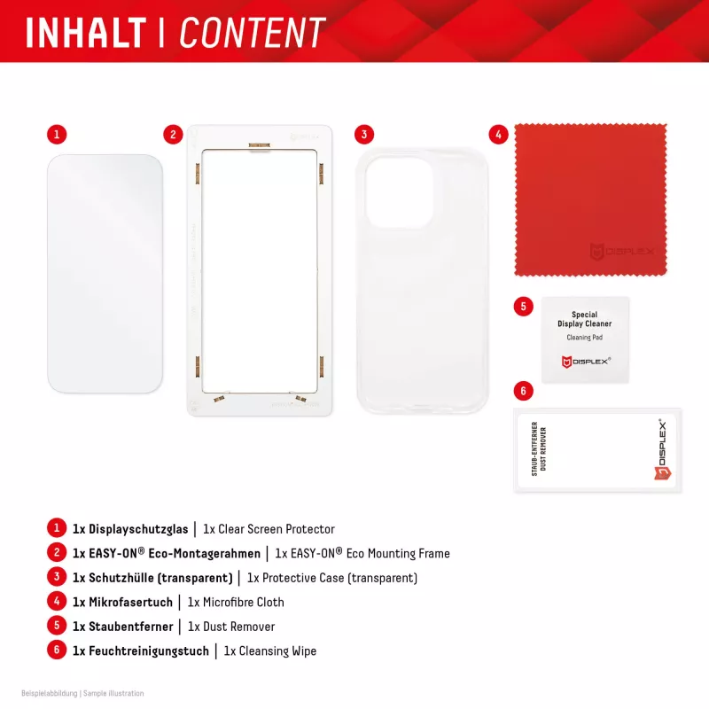 Displex Screen Protector + Case for Samsung Galaxy S23 FE, Eco Mounting Frame, scratch resistant