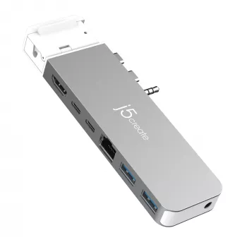 USB Hub j5create JCD395 4K60 Elite Pro Wired USB4 with MagSafe Kit