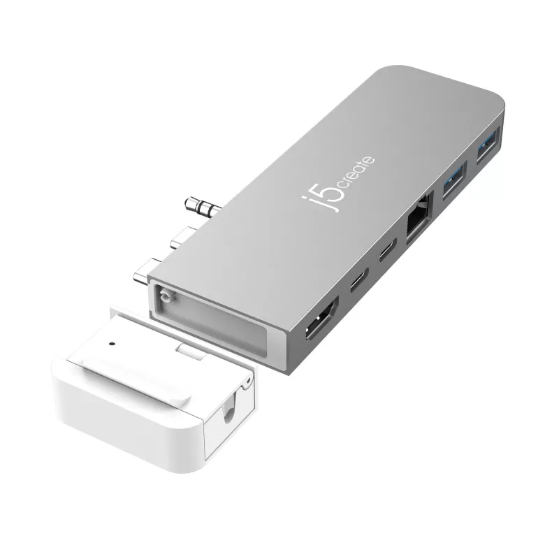 USB Hub j5create JCD395 4K60 Elite Pro Wired USB4 with MagSafe Kit