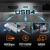 USB Hub j5create JCD395 4K60 Elite Pro Wired USB4 with MagSafe Kit