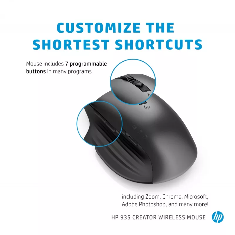 Mouse HP 935 Creator Wireless RF Wireless + Bluetooth
